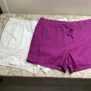 Set of 2 linen shorts
